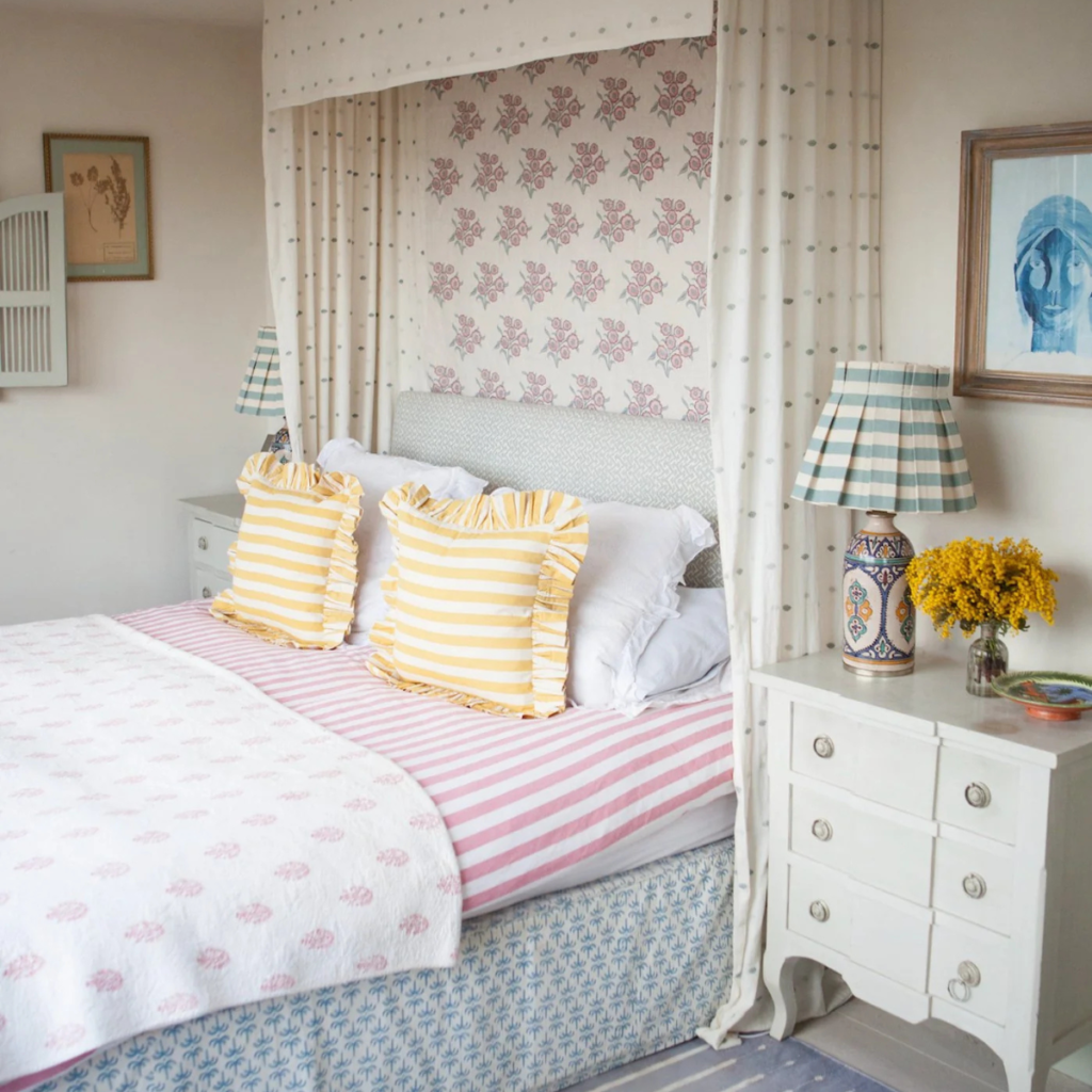 Blue Tangier Striped Lampshade From Alice Palmer 