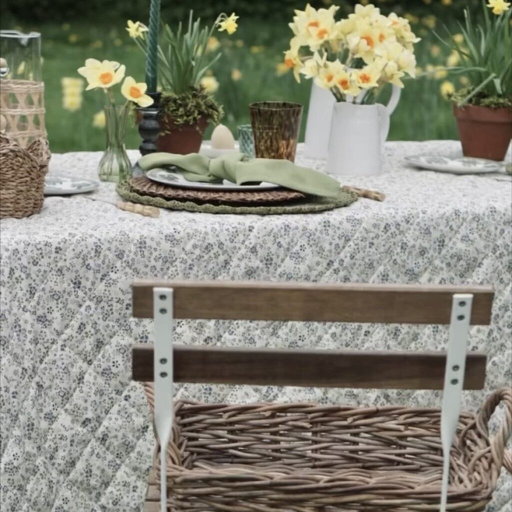 Spring tablescape